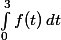 \int_0^3f(t)\,dt